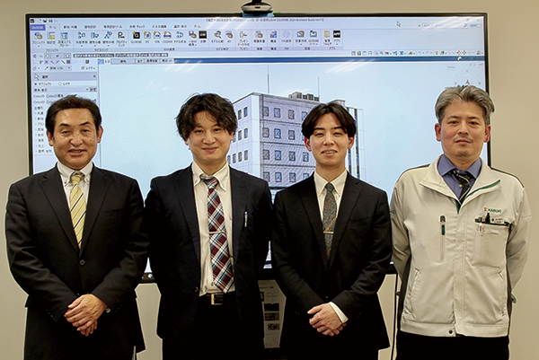 （左から）我妻輝信氏、山岸健祐氏、大河原剛氏、久保田祥仁氏