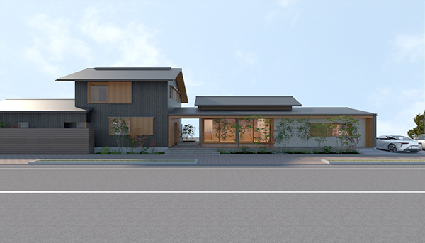 ARCHITREND ModelioとV-styleで作成した糸島モデル外観