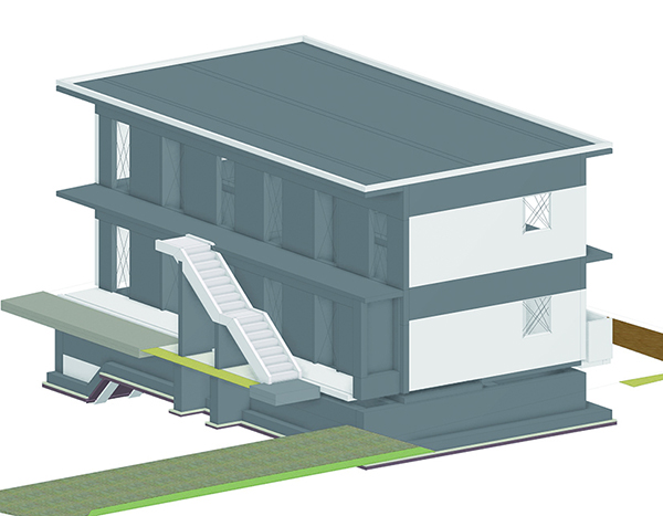 GLOOBE Constructionによる施工BIMの成果物「躯体モデル」
