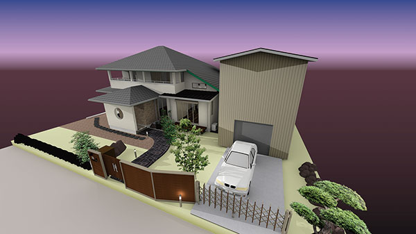 戸建住宅プラン全景