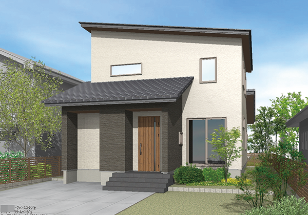 外壁材やサッシ等3Dカタログ.comに登録されている実メーカー建材データを利用 した外観提案