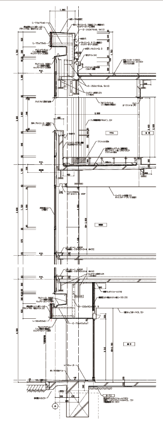 BIM により生成された矩計図（部分）