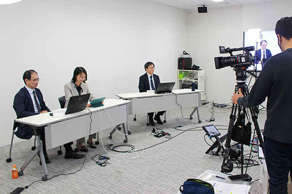 LIVE配信の撮影風景