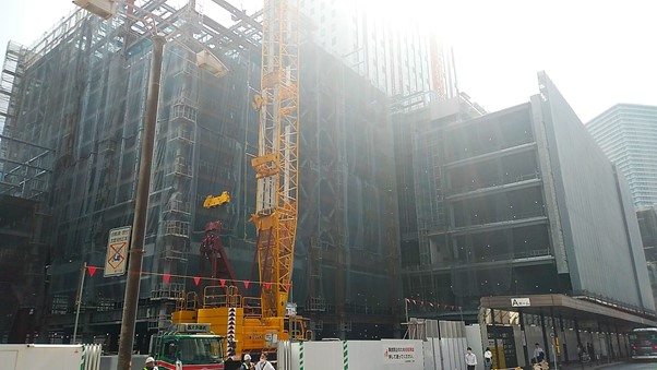 大規模な建築現場