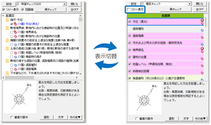 確認申請チェック